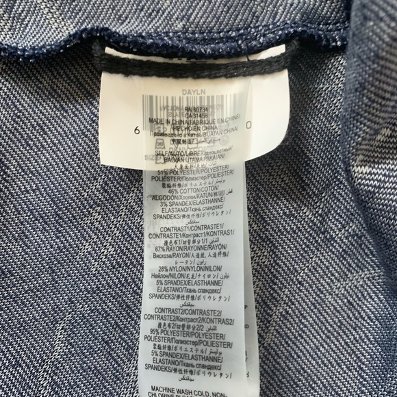 BCBGMaxAzria Mini Dress Flare Navy Blue Gray XSmall - Picture 9 of 10